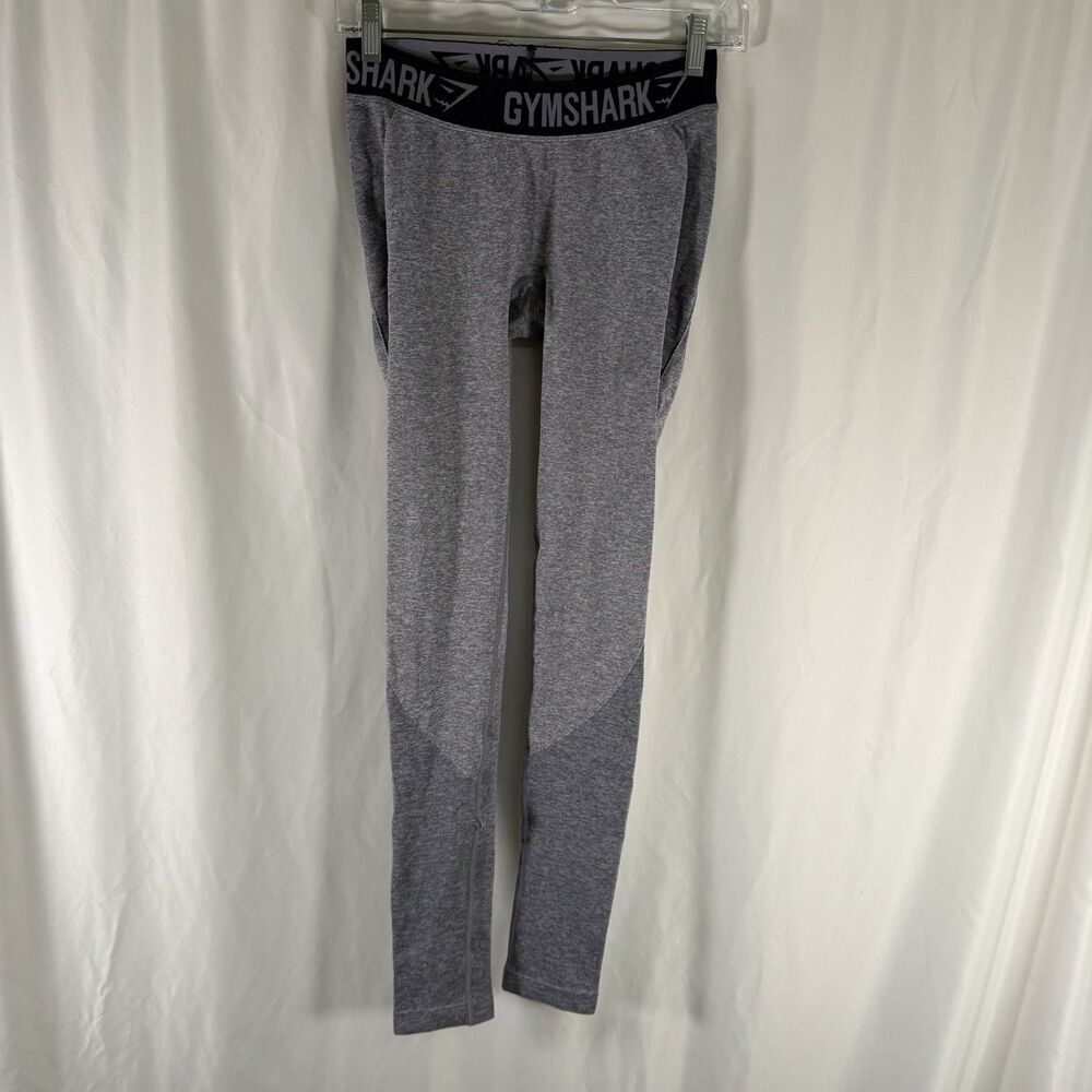 Gymshark Leggings Women's Small Blue Grey Heathered Elastic Waist Pull On